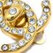 Chanel Gold Cc Turnlock Earrings Rhinestone Clip-On 96A 122300, Set of 2 2
