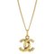 Goldene Halskette mit Kettenanhänger von Chanel 1