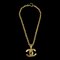 CHANEL Gold Chain Pendant Necklace 94A 68062, Image 1