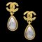 Chanel Gold Dangle Earrings Clip-On 97A 132719, Set of 2 1