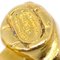Chanel Gold Dangle Hoop Earrings Clip-On 96P 123155, Set of 2 4