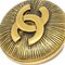 CHANEL Gold Medallion Brooch Pin 1136 123243 2