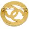 CHANEL Gold Medallion Brooch Pin 28 123246 3