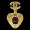 CHANEL Gripoix Brooch Pin Gold 94A 113386, Image 1
