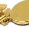 Chanel Gripoix Dangle Earrings Clip-On Gold Black 96A 151292, Set of 2 4