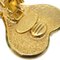 Chanel Gripoix Heaart Ohrringe Clip-On Gold 95P 132741, 2 . Set 4