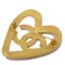 Gold Heart Brooch from Chanel 3