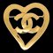 CHANEL Heart Brooch Gold 95P 112248 1