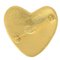 CHANEL Heart Brooch Pin Corsage Gold 95P 75112 2