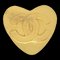 CHANEL Heart Brooch Pin Corsage Gold 95P 75112, Image 1