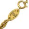 CHANEL Heart Chain Pendant Necklace Gold 1982 112256, Image 4