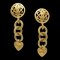 Chanel Heart Dangle Earrings Clip-On Gold 95P 150485, Set of 2, Image 1