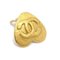 Gold Heart Clip-on Earrings from Chanel, Set of 2 3