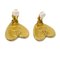Chanel Heart Earrings Clip-On Gold 95P 141023, Set of 2 2