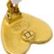 Chanel Heart Earrings Clip-On Gold 95P 141023, Set of 2 3