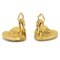 Gold Heart Clip-on Earrings from Chanel, Set of 2 3