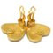 Goldene Ohrclips mit Herz von Chanel, 2 . Set 4