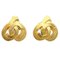 Gold Heart Clip-on Earrings from Chanel, Set of 2 1