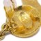 Chanel Hoop Dangle Earrings Clip-On Gold 93P 131975, Set of 2, Image 4