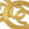Chanel Hoop Dangle Earrings Clip-On Gold 93P 131975, Set of 2, Image 2