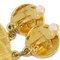 Chanel Hoop Dangle Earrings Clip-On Gold 93P 131975, Set of 2, Image 3