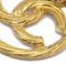 Chanel Hoop Dangle Earrings Clip-On Gold 93P/2917 131965, Set of 2, Image 2