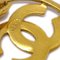 Chanel Hoop Dangle Earrings Gold Clip-On 96P 151906, Set of 2 4