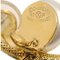 Chanel Creolen Gold Künstliche Perle Clip-On 97P 121303, 2er Set 4