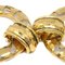 Chanel Hoop Earrings Gold Clip-On 142106, Set of 2 3