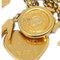 CHANEL Icon Gold Chain Pendant Necklace 95A 123256 2