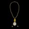 CHANEL Light Bulb Gold Chain Pendant Necklace 94P 140713 1