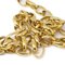 CHANEL Logo Cutout Gold Chain Pendant Necklace 76806 3