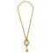 Goldene Loupe Bell Halskette mit Kettenanhänger von Chanel 2