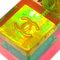 Chanel Boucles d'Oreilles Cubes Clip-On Multicolore 97P 112501, Set de 2 2