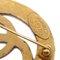 CHANEL Medallion Brooch Pin Gold 28/1246 111003 4