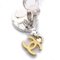 Chanel Medallion Dangle Earrings Gold Silver Clip-On 97P 28820, Set of 2 3
