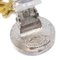 Chanel Medallion Dangle Earrings Gold Silver Clip-On 97P 112306, Set of 2 4
