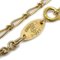 CHANEL Medallion Gold Chain Pendant Necklace 1983 140329 4