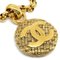 CHANEL Medallion Gold Chain Pendant Necklace 3065/29 68950 2
