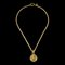 CHANEL Medallion Gold Chain Pendant Necklace 3065/29 68950 1