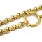 CHANEL Medallion Gold Chain Pendant Necklace 3065/29 68950 3