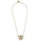 Gold Medallion Chain Pendant Necklace from Chanel 2