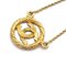 Goldene Halskette mit Medaillon-Anhänger von Chanel 3