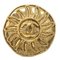 Goldene Sonnenbrosche mit Medaillon von Chanel 1