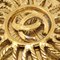Gold Medallion Sun Brooch from Chanel 2