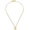 CHANEL Mini CC Chain Pendant Necklace Gold 1982 120298 2