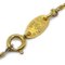 CHANEL Mini CC Chain Pendant Necklace Gold 1982 120298 4