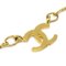 CHANEL Mini CC Chain Pendant Necklace Gold 1982 112169 3