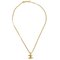 CHANEL Mini CC Chain Pendant Necklace Gold 1982 112170 2