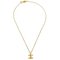 CHANEL Mini CC Chain Pendant Necklace Gold 376/1982 113254 2